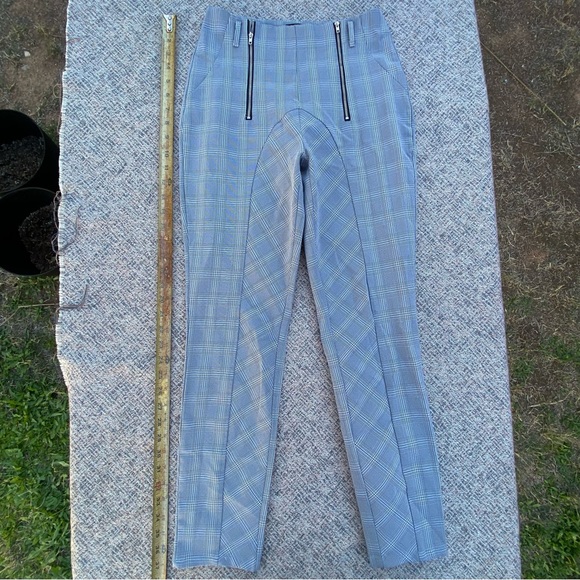 Nasty Gal Plaid Pants Double Zipper size 0 25 Hot Topic Style Punk Grunge - Picture 1 of 12